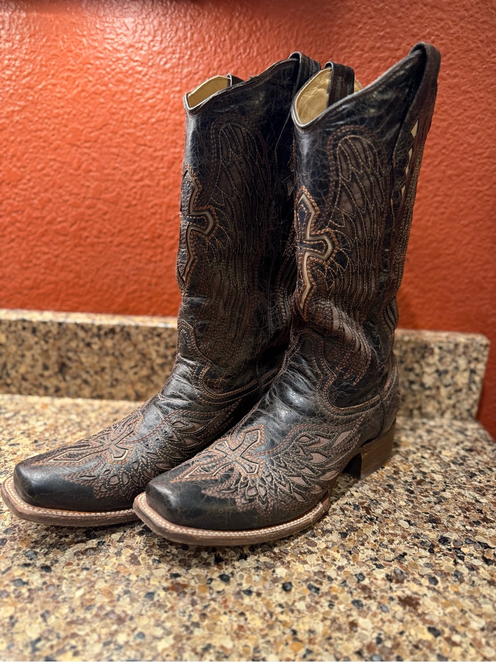 Corral Cross Wing Western Cowboy Boots Leather Women’s 9.5